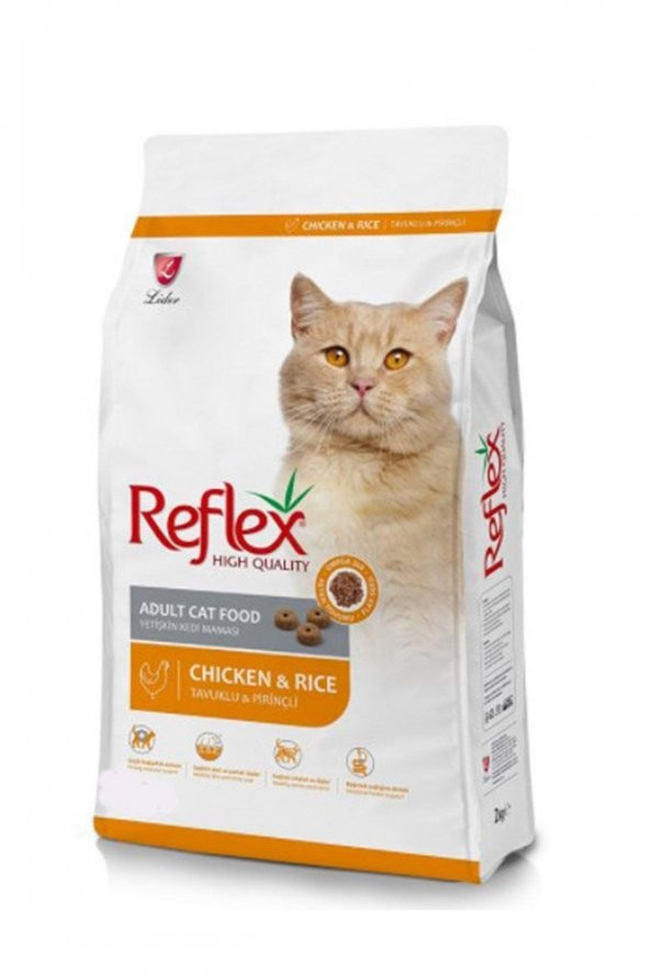 Reflex Tavuklu Yetişkin Kedi Maması 15 KG
