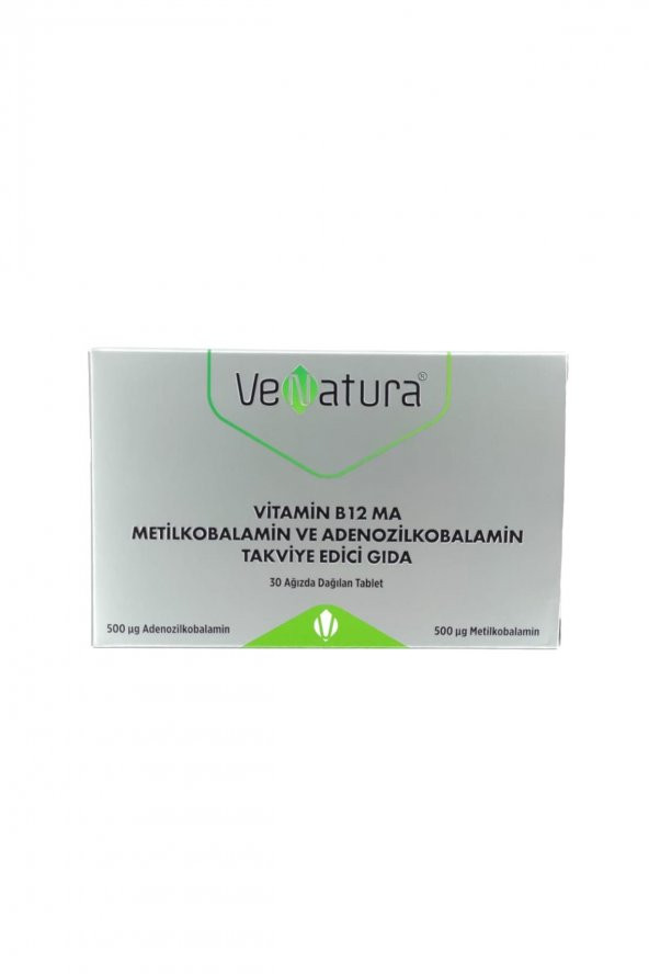 Vitamin B12 MA Metilkobalamin Ve Adenozilkobalamin İçeren Takviye Edici Gıda 30 Tablet - 1
