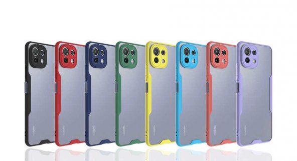 Xiaomi Mi 11 Lite Kılıf Kamera Korumalı Arkası Şeffaf Silikon - 2