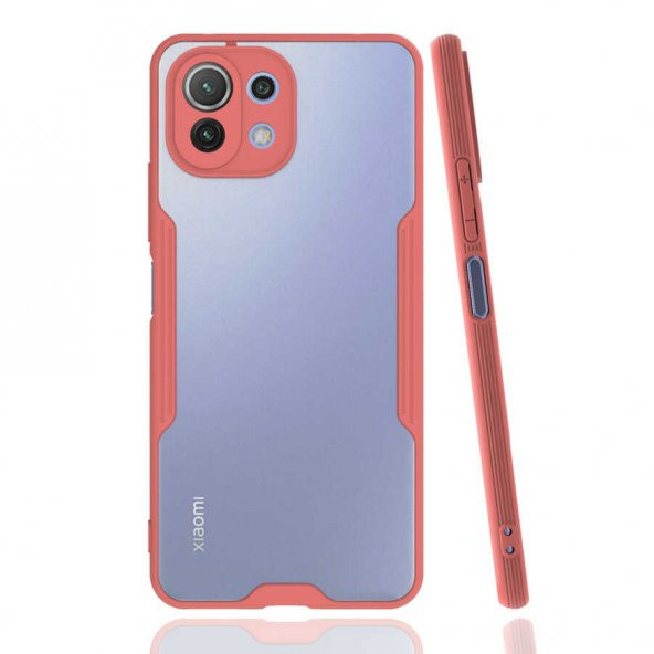 Xiaomi Mi 11 Lite Kılıf Kamera Korumalı Arkası Şeffaf Silikon - 10