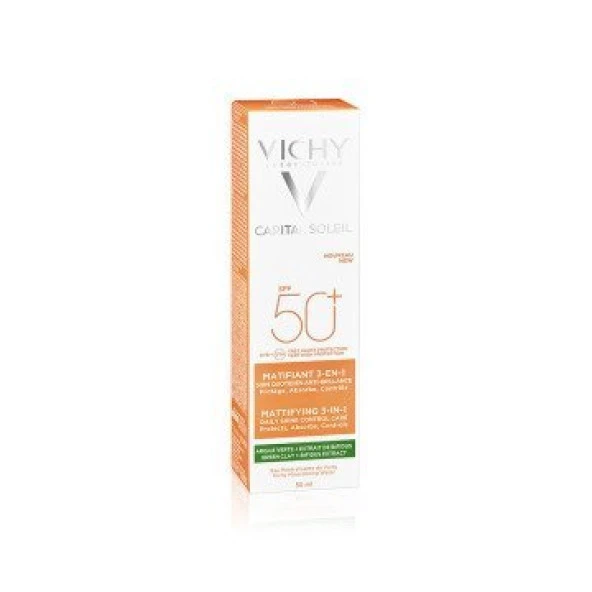 Vichy Capital Ideal Soleil Anti Brillance Matifiant 3 in 1 Cream SPF50 50 ml