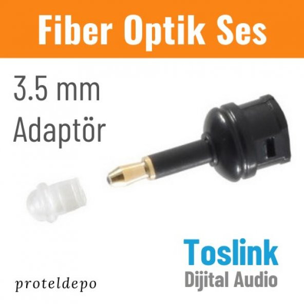 IRENIS Fiber Optik Toslink Ses Kablo için 3.5mm Dönüştürücü - 1