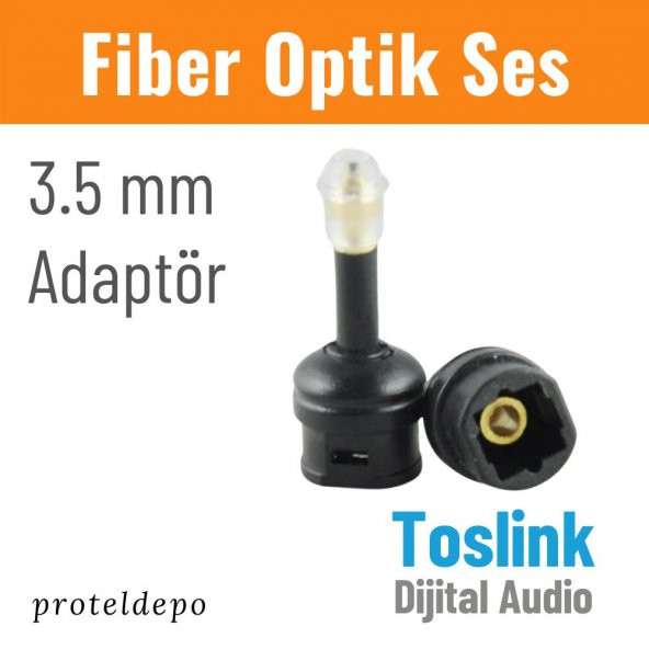IRENIS Fiber Optik Toslink Ses Kablo için 3.5mm Dönüştürücü - 2