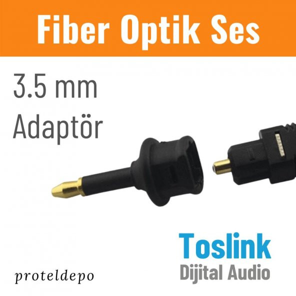 IRENIS Fiber Optik Toslink Ses Kablo için 3.5mm Dönüştürücü - 3