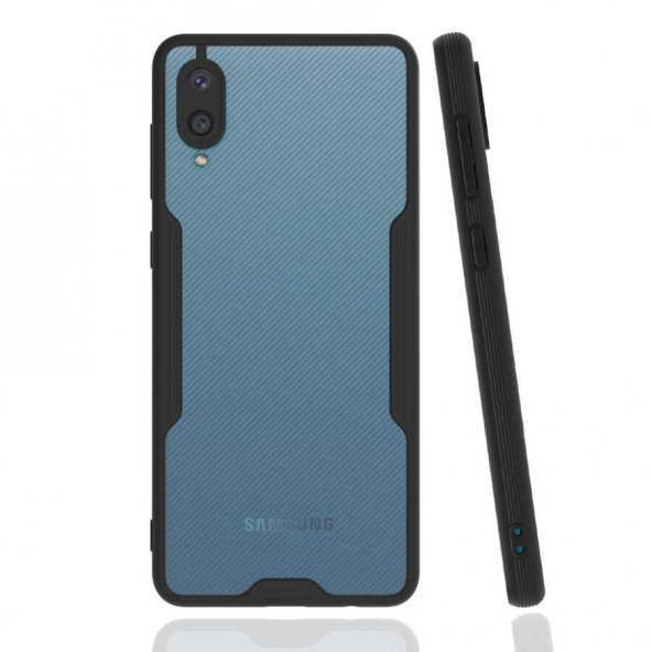 Galaxy A02 Kılıf Kamera Korumalı Arkası Şeffaf Silikon - 6