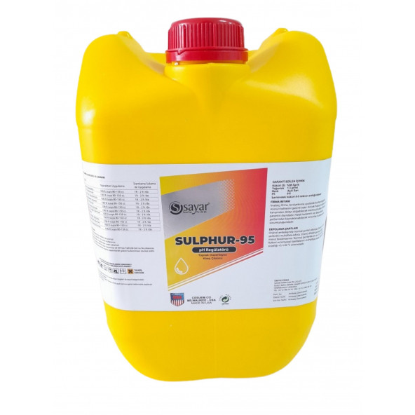 Sulphur 95 - Sıvı Kükürt - Kireç Çözücü - 20 L
