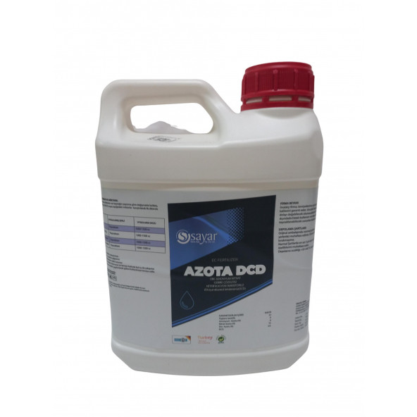 AZOTA-DCD - 3 Azot Formu İçeren Akıllı Azot Çözeltisi - Sıvı Azot Gübresi - 5 L