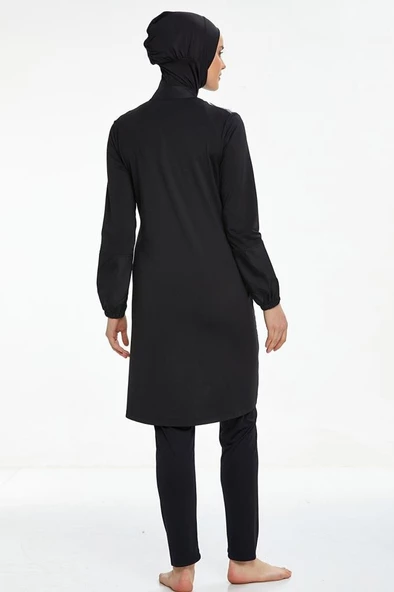 Maresiva 0522 Lycralı Dijital Desenli Tesettür Mayo - Resim 4