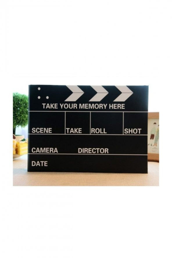 Star Global Dekoratif Sinema Klaket Tasarımlı Fotoğraf Albümü Anı Defteri Etiket Hediyeli - 5