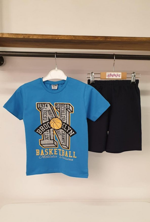 Basketball Erkek Çocuk Şortlu Takım - 7