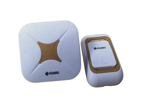 OCASSO OCS-0062 KABLOSUZ KAPI ZİLİ 32 FARKLI MELODİ 12V 23A PİL WIRELESS KAPI ZİLİ GOLD SERİ