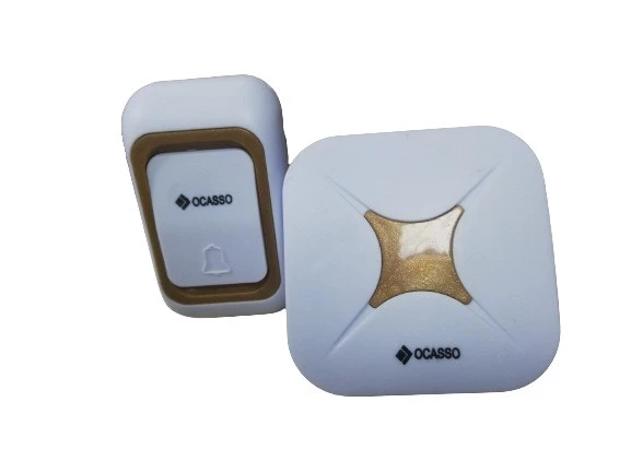 OCASSO OCS-0062 KABLOSUZ KAPI ZİLİ 32 FARKLI MELODİ 12V 23A PİL WIRELESS KAPI ZİLİ GOLD SERİ - 2