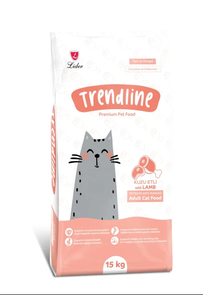 Trendline Kuzu Etli Yetişkin Kedi Maması 15 Kg ürün görseli