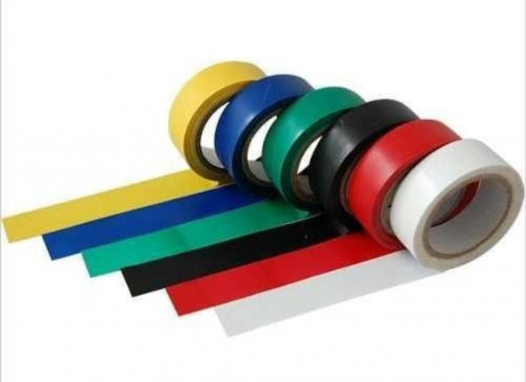 Pvc Elektrik İzolasyon Bandı İzole Bant 10 Adet Renkli - 2