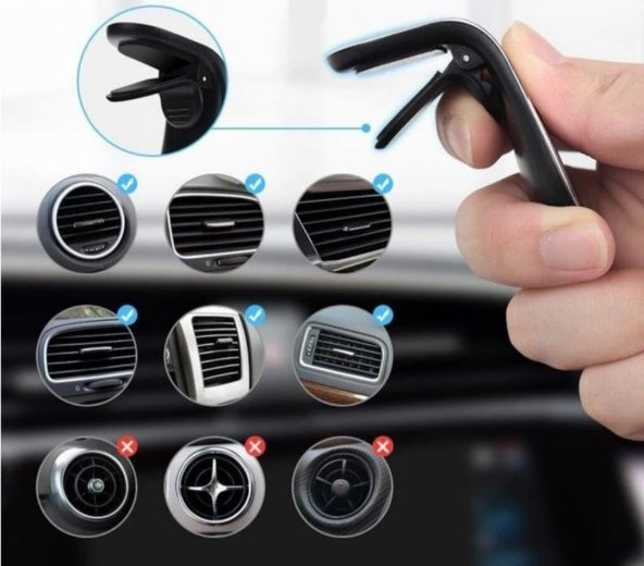 Manyetik Mıknatıslı Araç İçi Telefon Tutucu Oto Telefon Tutacağı - 5