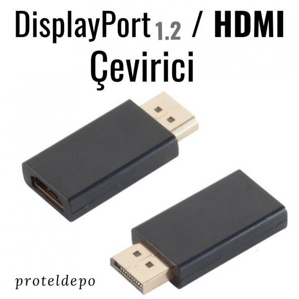 IRENIS DisplayPort / HDMI Çevirici, Dönüştürücü Kablo - 10 Gbit