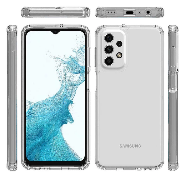 Galaxy A23 Kılıf Zore 2mm Anti Shock Silikon Kılıf