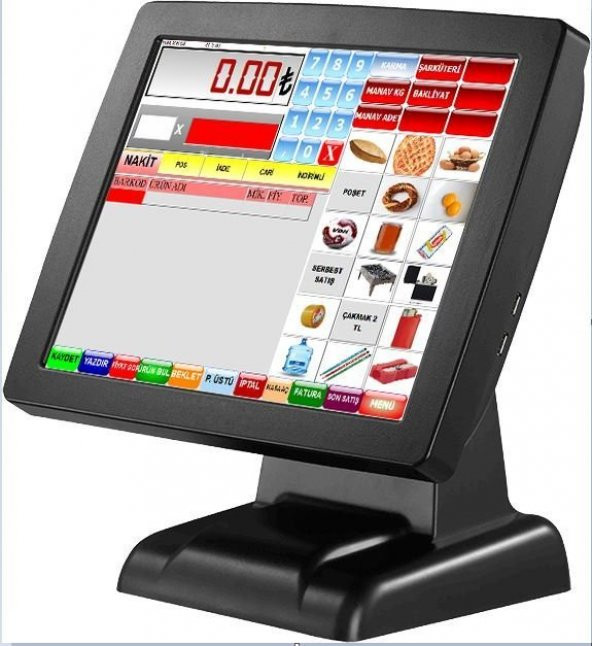 VİAPOS MARKET Dokunmatik Barkodlu Hızlı Satış Sistemi Set 1 - 2