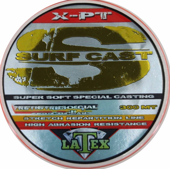 Latex Surf Cast 300m Super Soft Uzak Atış Misinası Turuncu - 3