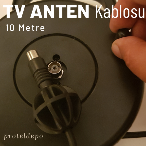 TV Anten Kablosu, Makaralı Hazır Kablo, 10 Metre - 4