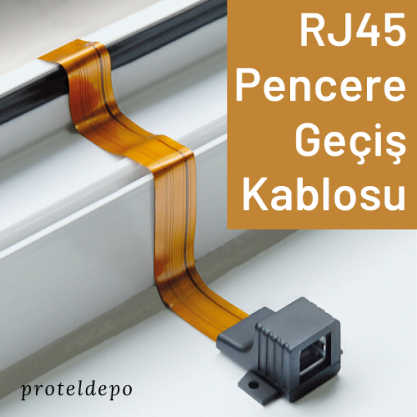 IRENIS RJ45 Ethernet Pencere Geçiş Kablosu, 10 Mbps