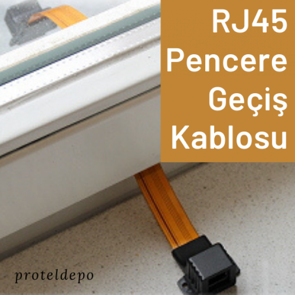 IRENIS RJ45 Ethernet Pencere Geçiş Kablosu, 10 Mbps - 3