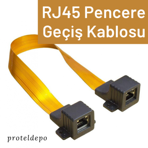 IRENIS RJ45 Ethernet Pencere Geçiş Kablosu, 10 Mbps - 4