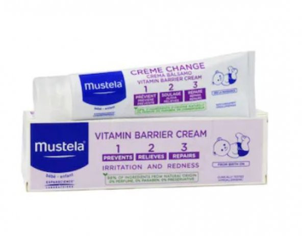 Mustela 1.2.3 Vitamin Barrier Pişik Kremi 100 ML - 2
