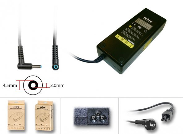 Hp Envy 17-J120ET F6F62EA Adaptör, Şarj Aleti (150W)