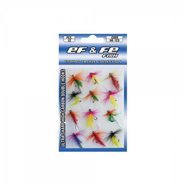 EFFE FLY SİNEK İĞNE SETİ HG 123 - 1 Paket 12Lİ