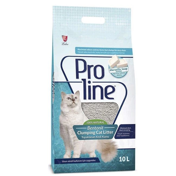 ProLine Marsilya Sabunu Kokulu Bentonit Kedi Kumu 10 LT