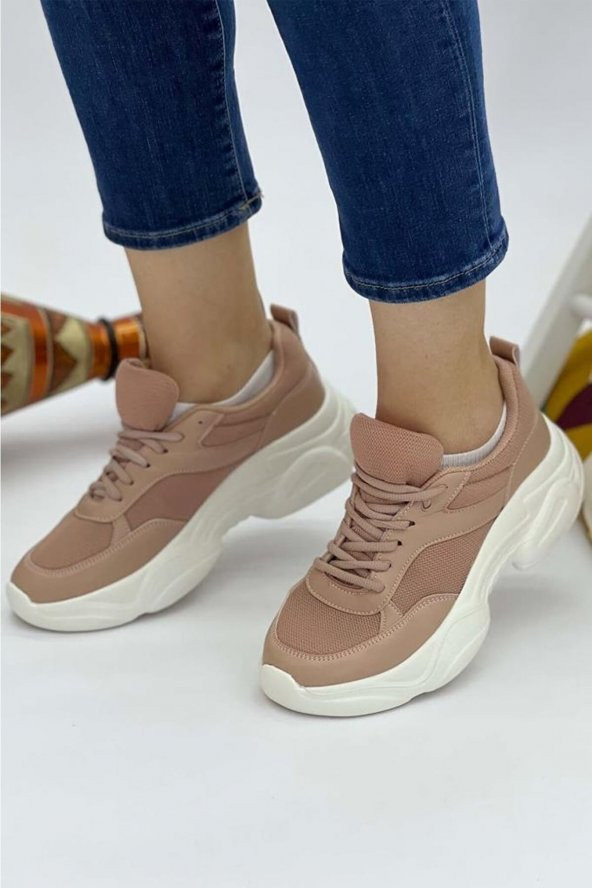 MND YÜKSEK HAFİF TABAN KADIN GÜNLÜK RAHAT SPOR YÜRÜYÜŞ SNEAKER AYAKKABI - 2