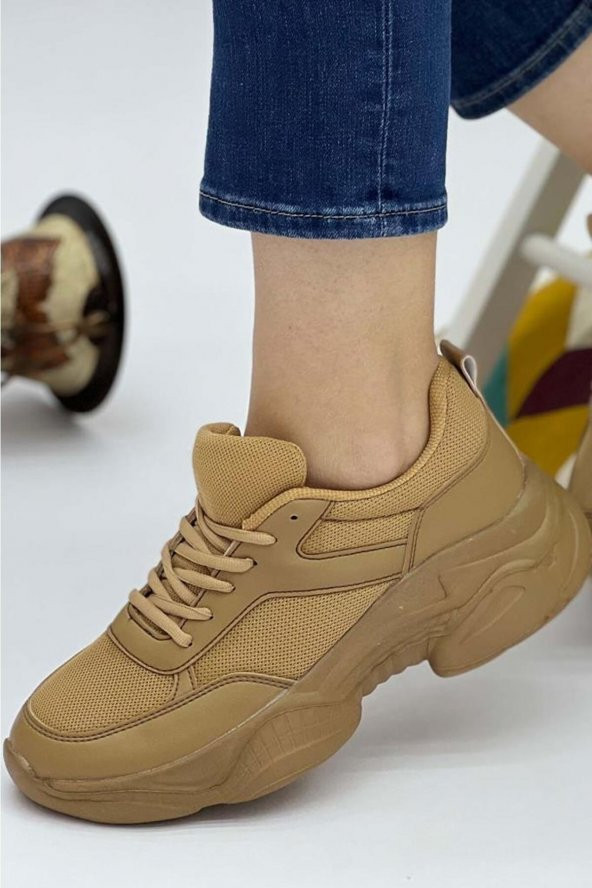 MND YÜKSEK HAFİF TABAN KADIN GÜNLÜK RAHAT SPOR YÜRÜYÜŞ SNEAKER AYAKKABI - 5