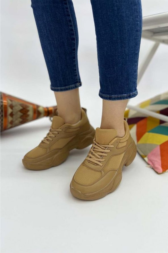 MND YÜKSEK HAFİF TABAN KADIN GÜNLÜK RAHAT SPOR YÜRÜYÜŞ SNEAKER AYAKKABI - 6