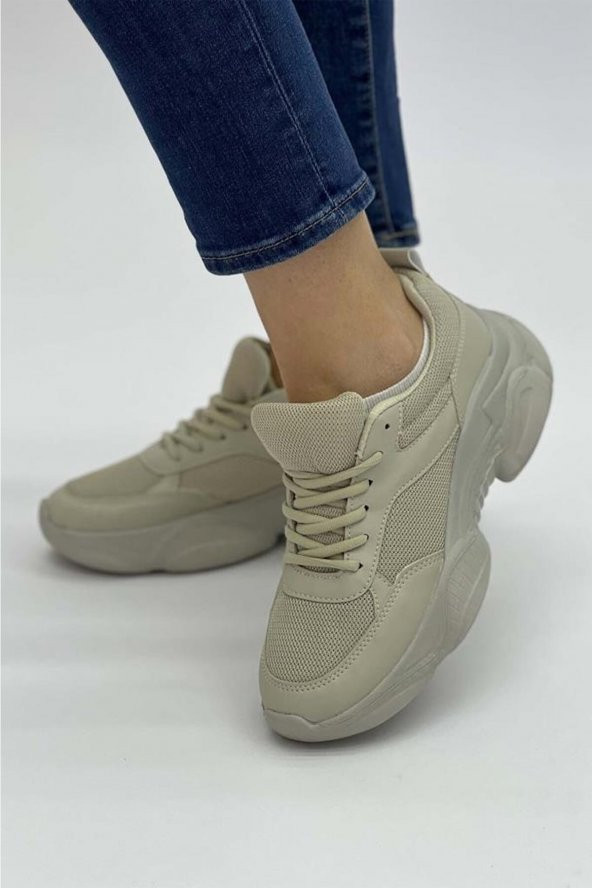 MND YÜKSEK HAFİF TABAN KADIN GÜNLÜK RAHAT SPOR YÜRÜYÜŞ SNEAKER AYAKKABI - 9