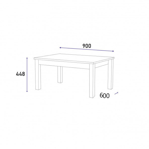 BMdekor Orta Sehpa Leps Mermer Desen - 3