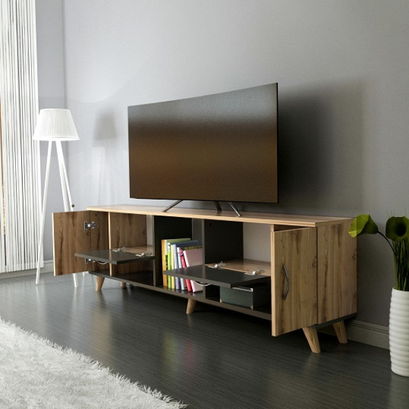BMdekor TV Sehpası Left Çırağan Antrasit 180 cm - 2