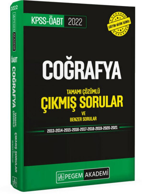2022 ÖABT Coğrafya Tamamı Çözümlü Çıkmış Sorular ve Benzer Sorular (Roman Boy)