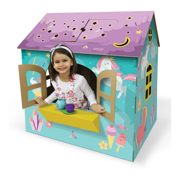 Arnas Toys 5036 Unicorn Dream House 3D Maket Karton Oyun Evi