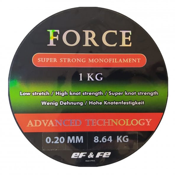Effe Force 12000m 0.20mm Bobin Misina Çekeri 8.64kg Beyaz - 2