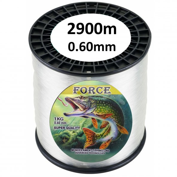 Effe Force 2900m 0.60mm Bobin Misina Çekeri 37.54kg Beyaz