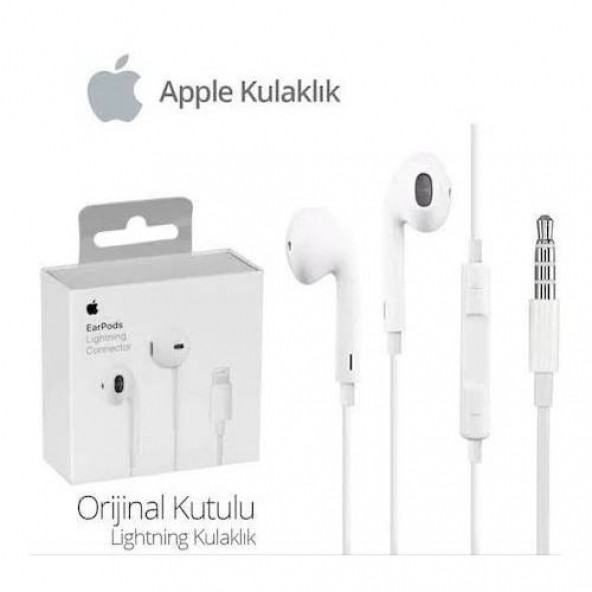 İphone Apple 3,5 mm Kulaklık Jaklı EarPods Mikrofonlu Kulaklık- MNHF2ZM/A