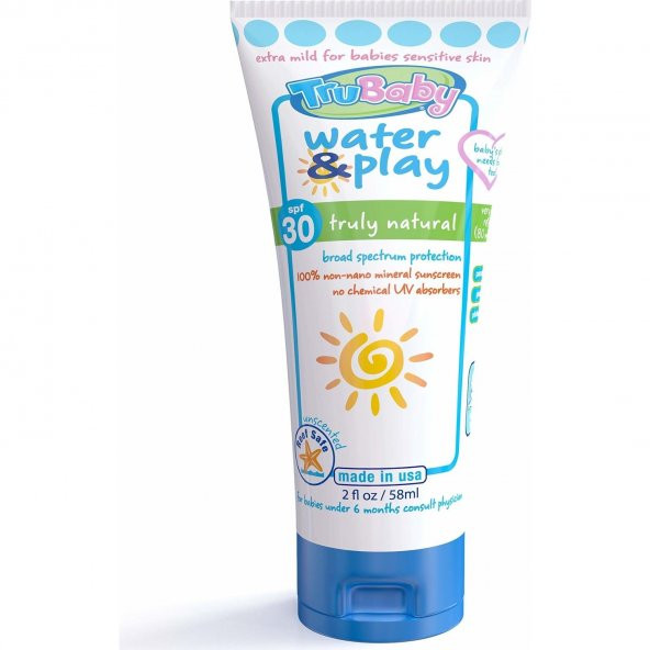 TruBaby Water & Play Mineral Bebek Güneş Koruyucu 30 SPF 58ml - 2