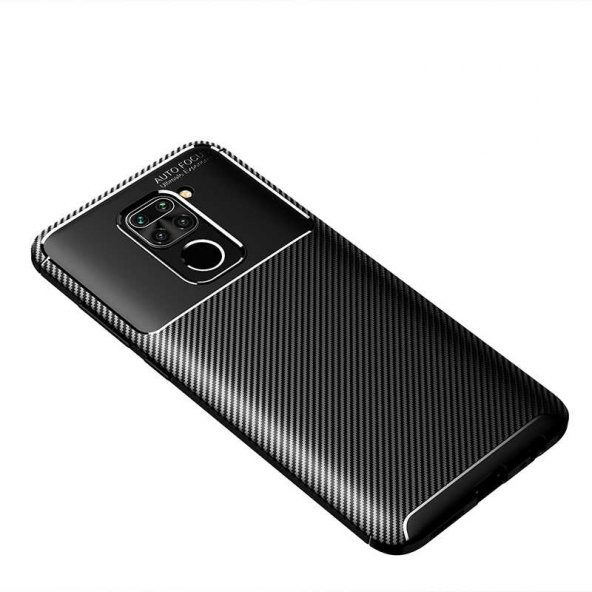 Xiaomi Redmi Note 9 Kılıf Antişok Carbon Desenli Regnor Silikon Kapak - 3