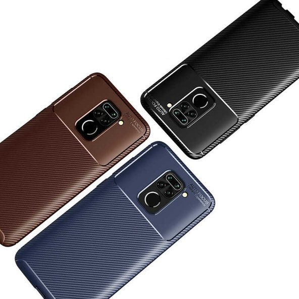 Xiaomi Redmi Note 9 Kılıf Antişok Carbon Desenli Regnor Silikon Kapak - 6