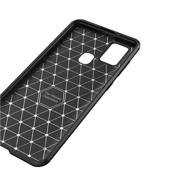 Samsung Galaxy A21S Kılıf Antişok Carbon Desenli Regnor Silikon Kapak - 11