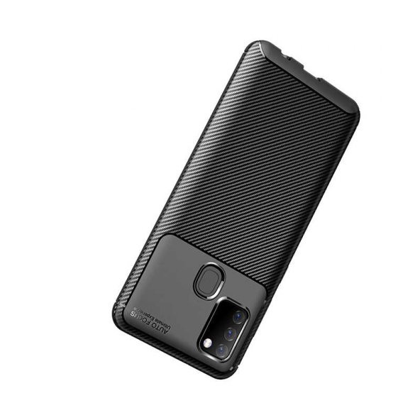 Samsung Galaxy A21S Kılıf Antişok Carbon Desenli Regnor Silikon Kapak - 12