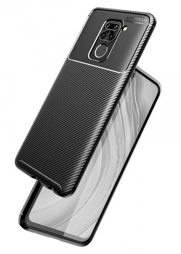 Xiaomi Redmi Note 9 Kılıf Antişok Carbon Desenli Regnor Silikon Kapak - 12
