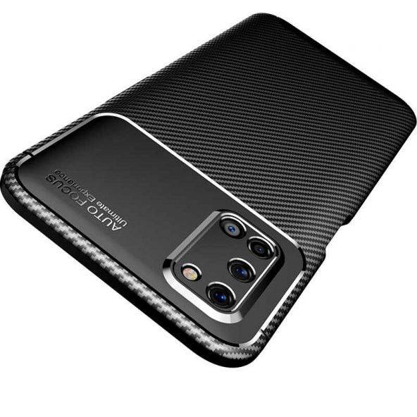 Oppo A92 Kılıf Antişok Carbon Desenli Regnor Silikon Kapak - 7