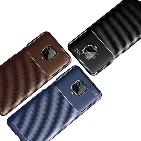 Xiaomi Redmi Note 9S Kılıf Antişok Carbon Desenli Regnor Silikon Kapak - 6